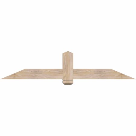 Ekena Millwork Eugene Smooth Timber Gable Bracket, Douglas Fir, 72"W x 15"H x 5 1/2"D x 5 1/2"F, 5/12 Pitch GBW072X15X0606EUG00SDF